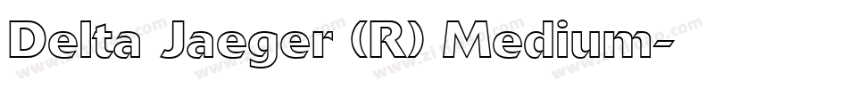 Delta Jaeger (R) Medium字体转换